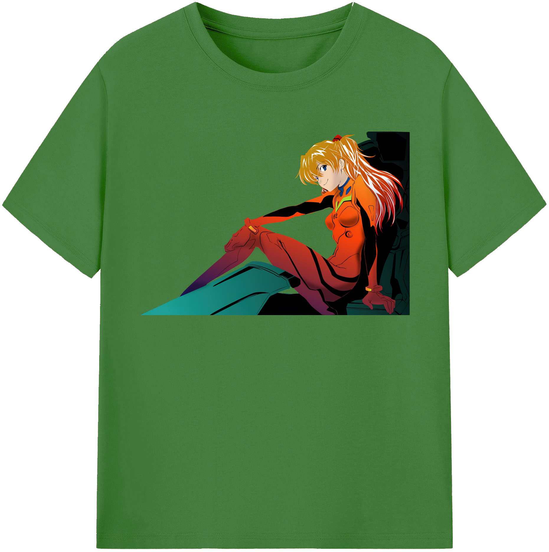 （画像用） EVA 新世紀エヴァンゲリオン レディースカジュアルプリントTシャツ（綿100％）